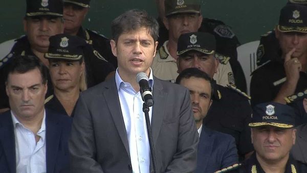 Axel Kicillof presentó un proyecto para reformar a la Policía Bonaerense