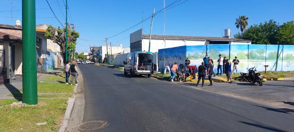 Un motociclista internado luego de un accidente en la avenida José María Paz