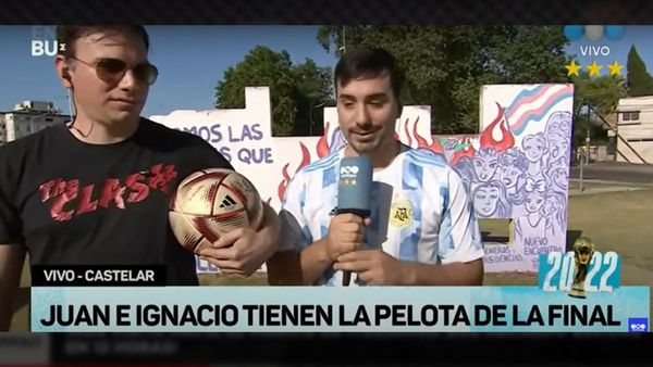 Son de Castelar y se quedaron con la pelota del último gol de Lionel Messi en Qatar 2022