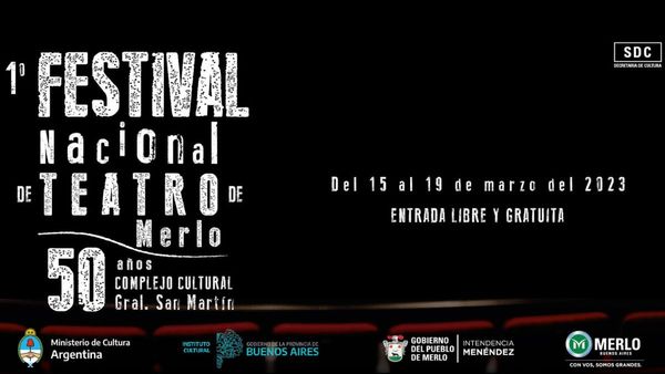 Llega a Merlo el 1° Festival Nacional de Teatro