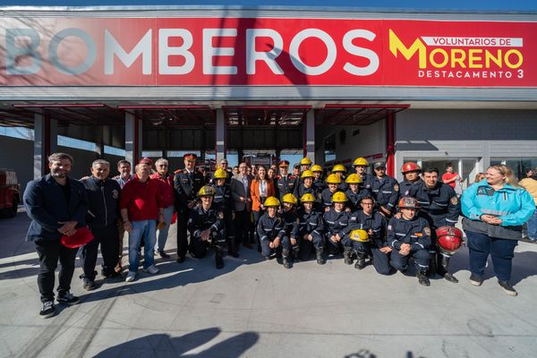 Moreno: Cuartel V ya tiene su propio destacamento de Bomberos