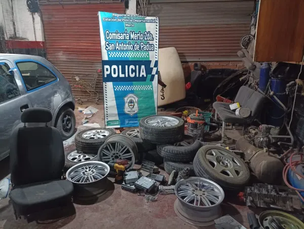 Padua: allanan un desarmadero y detienen a tres delincuentes