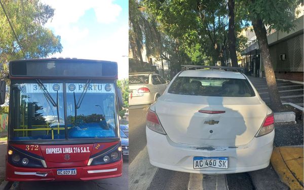 Ituzaingó: chocan un colectivo y un auto, 6 heridos